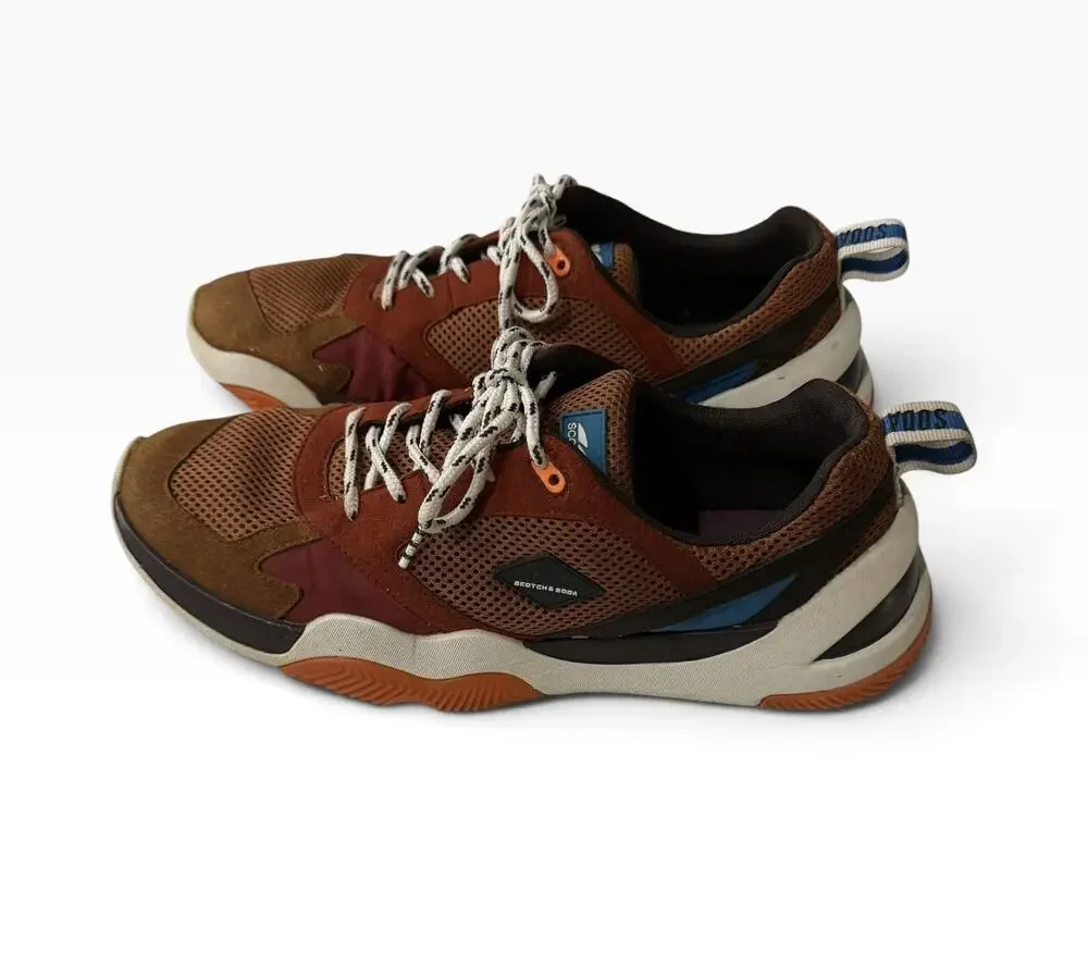 SCOTCH & SODA Icaryus Men's Sneakers US 11 Trek Suede Chunky Mesh